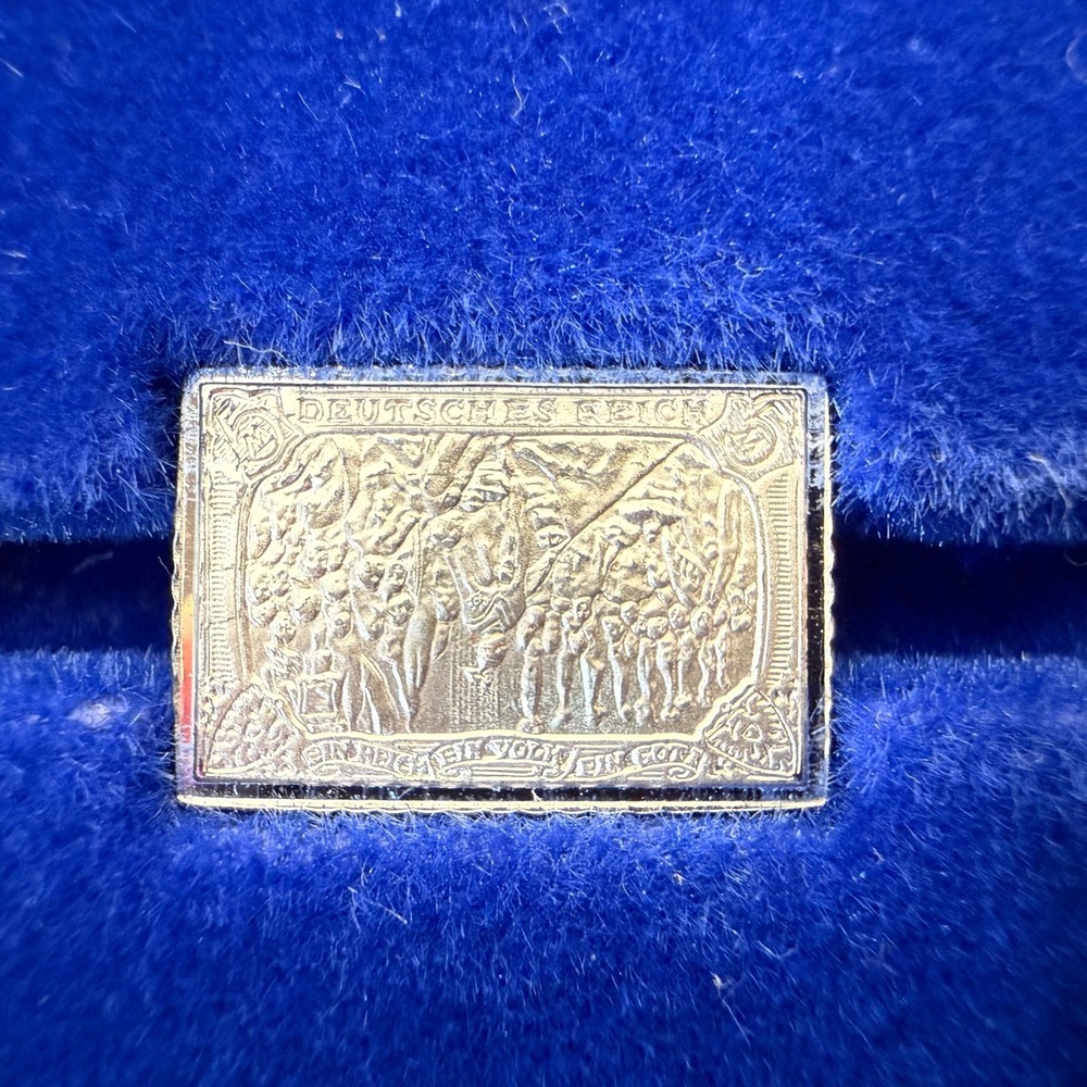Franklin Mint 100 Greatest Stamps #2 Germany 1914-1915 Sterling Silver Miniature